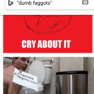 Dumb Exposed Faggot