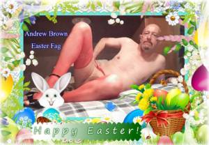 Happy Easter from Andrew Brown, Easter Fag