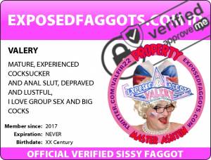 ID Russian Sissy Faggot Pidoras Valery