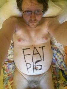 Fat pig with small cock