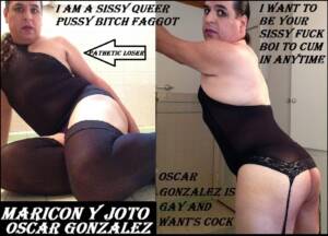 Oscar Gonzalez,daddy's favorite femboi faggot exposed and outed online.