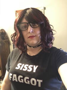 Exposed sissy faggot
