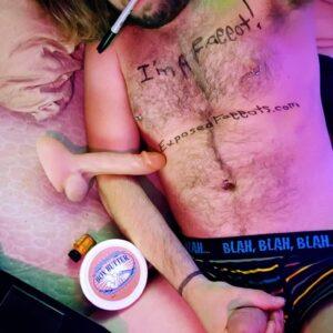 EXPOSED FAGGOT SISSY LOGANWEST69