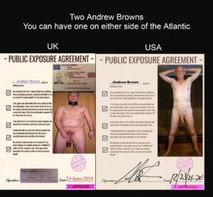 One Name, Twice the Fag! Andrew Browns - Exposed Faggots