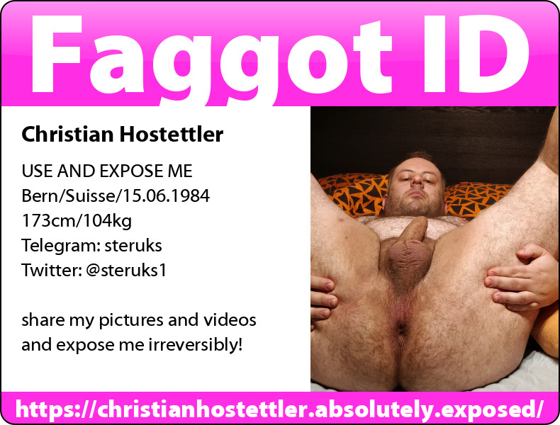 Christian Hostettler Faggot ID Card