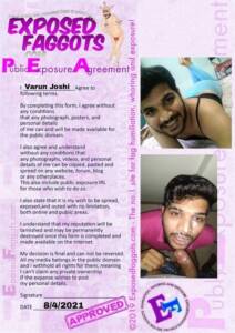 Sissy slut Varun officially exposed with pathetic pictures