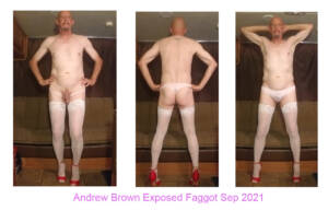 Andrew Brown Posing Exposed Faggot
