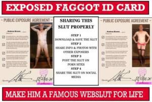 Andrew Brown Exposed Faggot ID/PEA's