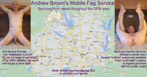 Andrew Brown Exposed Faggot Advertising