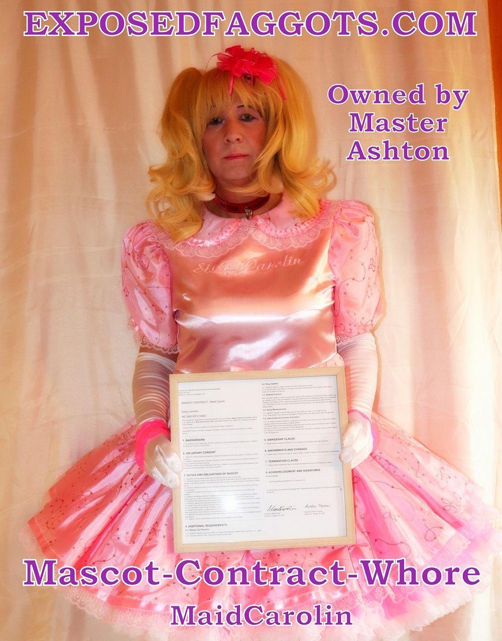 Mascot Contract Whore MaidCarolin exposedfaggots