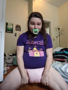 Erika McNutt the Padded Princess in Pink Pampers