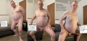 Exposed faggot shiteater Mike Vargo naked displaying his 1-inch micropenis