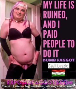 Dirty cocksucking sissy whore from Hungary - Széll László