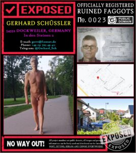 FAG0023 | Gerhard Schuessler| registred Faggot