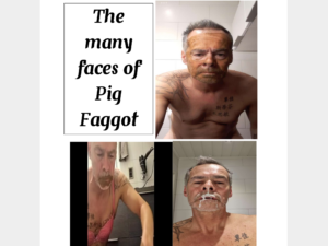 Pig Faggot cum faces
