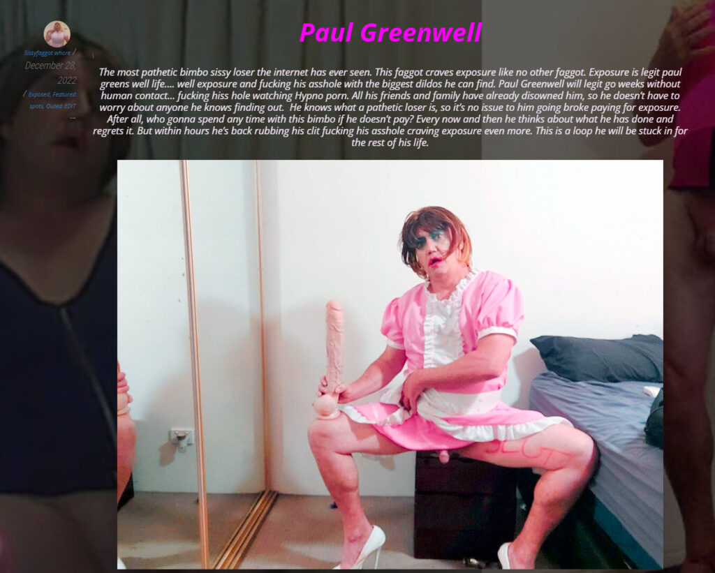 Loser faggot paul Greenwell