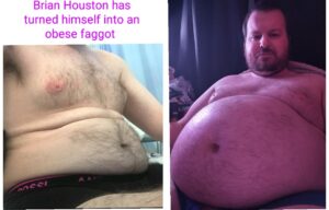 Brian Houston has turned himself into an obese faggot