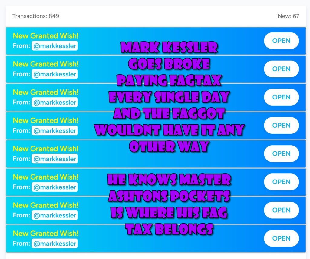 mark kessler FAGCASH IS FOR MASTER ASHTON
