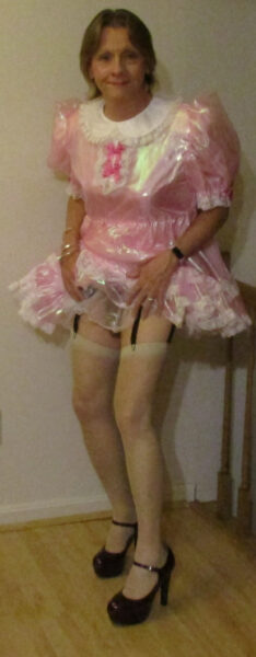 Pink Sissy in chastity 2