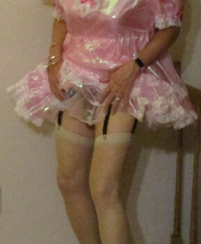 Pink Sissy in chastity 2