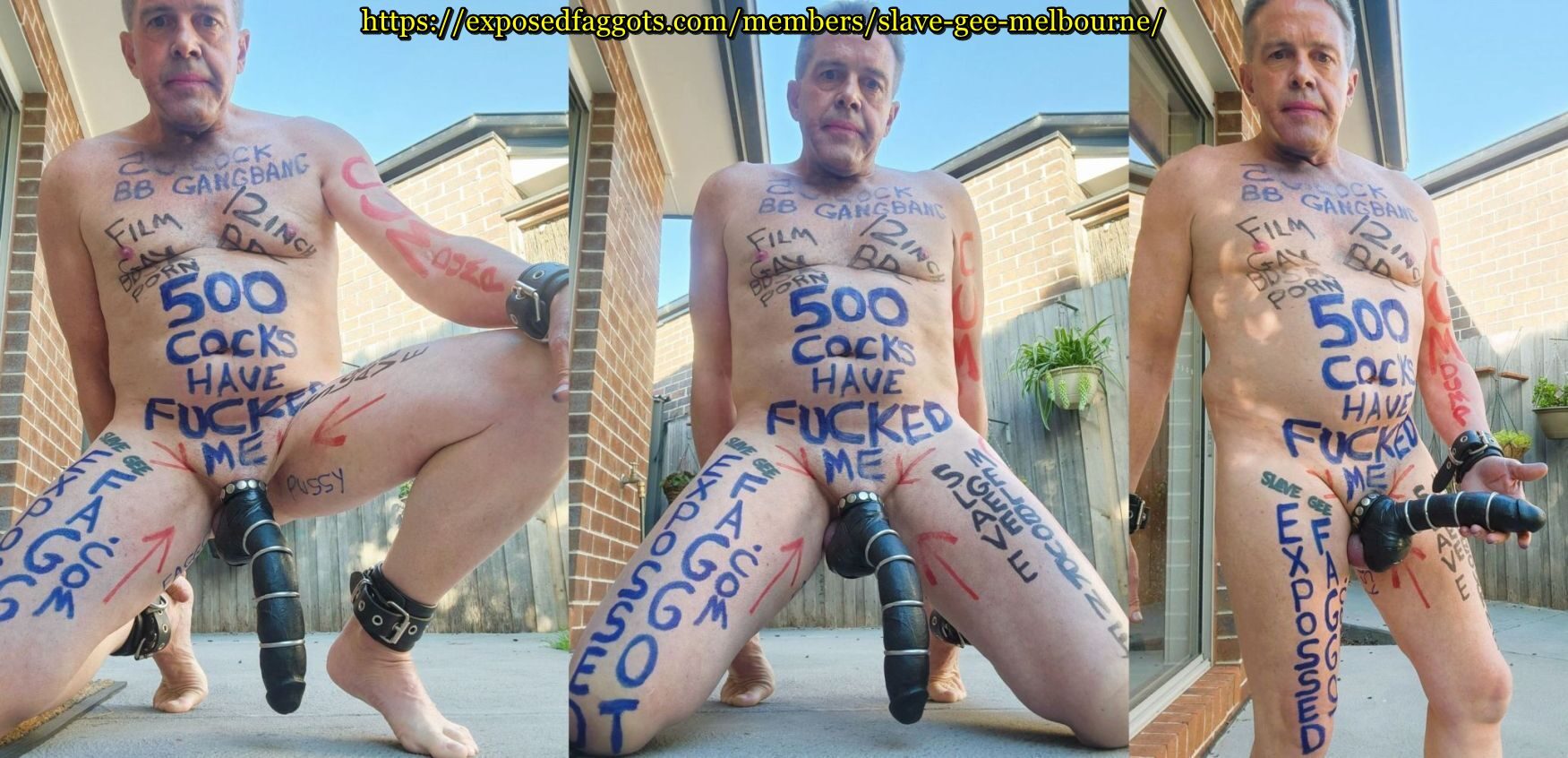 www.exposedfaggots.com slave gee melbourne full public exposure (12)