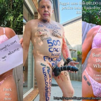 www.exposedfaggots.com slave gee melbourne full public exposure (2)