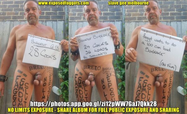 00 www.exposedfaggots.com    slave gee melbourne full exposure