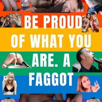 LGBT Positive Quote Rainbow Colors Stripes Poster (2)