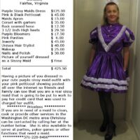 Chrisissy Sissy Maid Service with contact info 