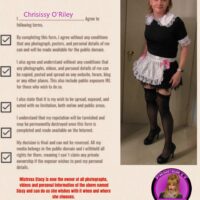 Chrisissy’s Public Exposure Agreements for Mistress Stacy 