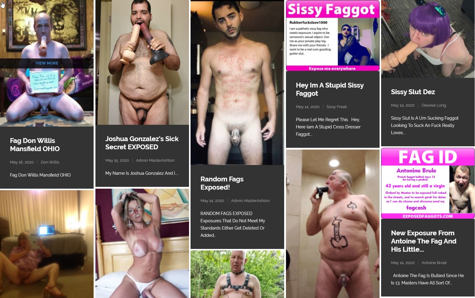 2020-05-16 20_50_33-Exposedfaggots.com – No.1 for fag exposure and whoring!