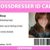 certified crossdresser ID card 