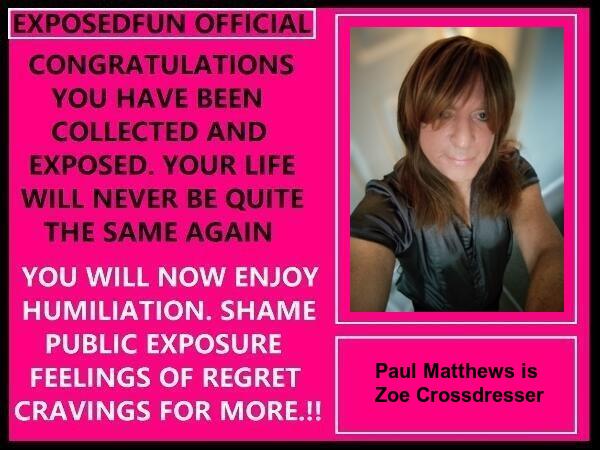 pink card exposing sissy Zoe