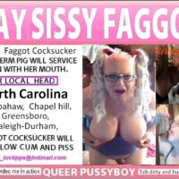 exposed gay sissy faggot NC 1 