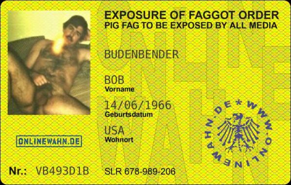 BOB BUDENBENDER FAG ID CARD