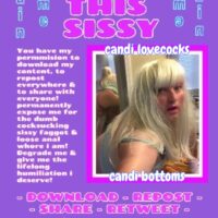 Sissy Faggot Candi Lovecocks