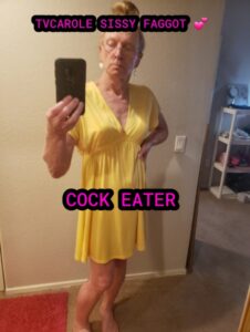 Tvcarole sissy faggot cock eater