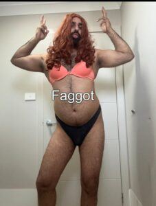 Hi I’m a sissy faggot Sammy from Sydney Australia I live with my aunt and cousin right now. I love being a sissy faggot and always for real men’s cock. If anyone in Sydney pls reach to me I would love to be your slut